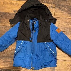 4T Blue and Black Kids Snow Jacket